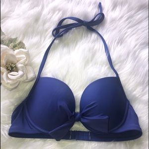 Aerie blue swimsuit bikini top 34B